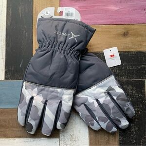 NWT Arctix XL Standard Blitz Gloves Camo Gray 3M Insulated Snow Winter Cold Fall